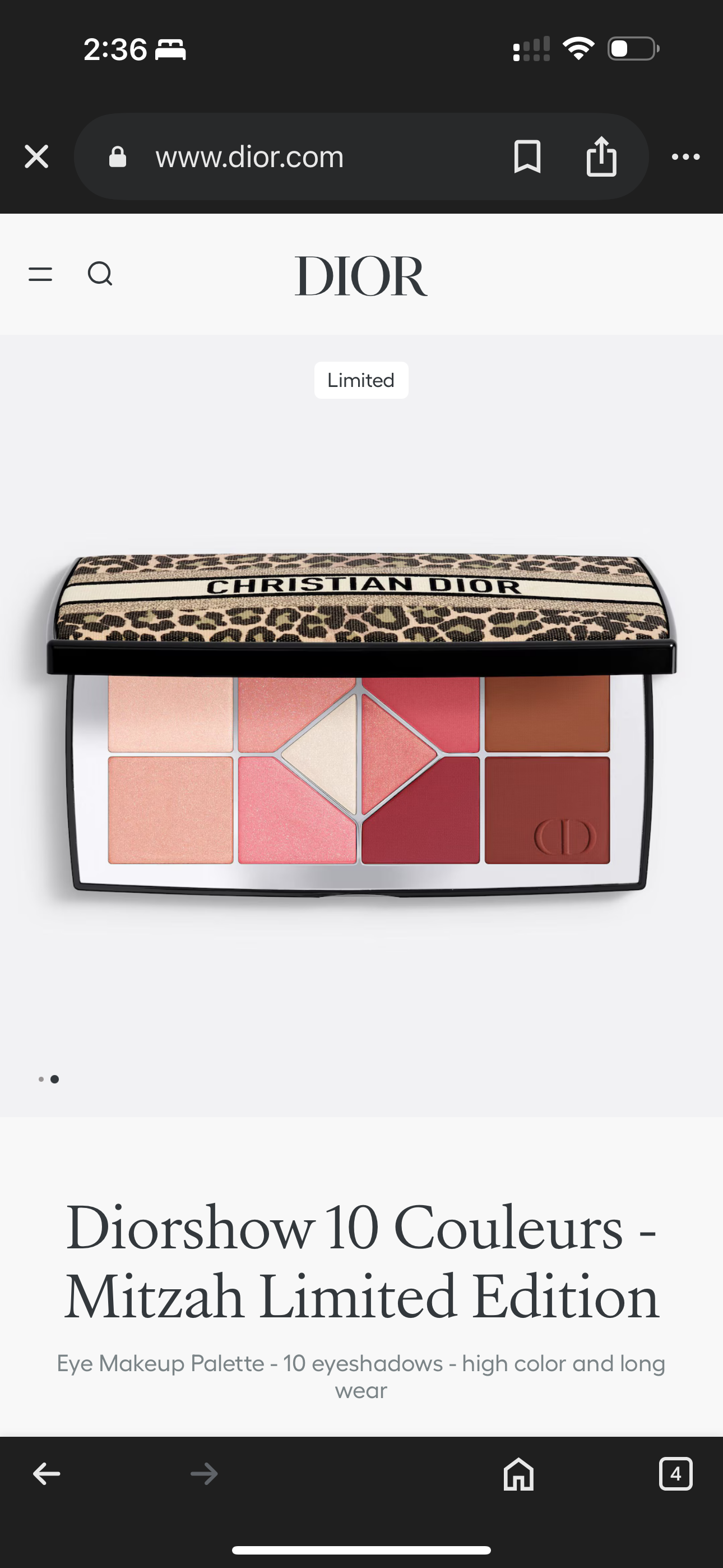 Limited Edition Dior Palette